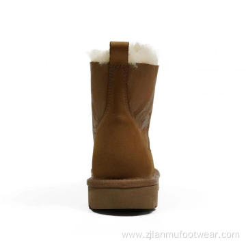 Camouflage Graffiti Suede Fuzzy Boots